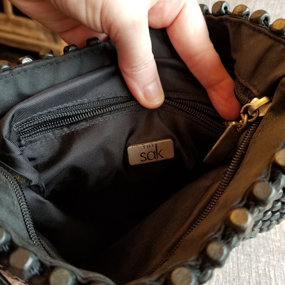 The Sak black Wood beaded purse - Picture 2 of 2